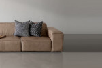 Jagger Leather Modular - 4 Seater Couch - Smoke