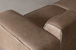 Jagger Leather Modular - 4 Seater Couch - Smoke -