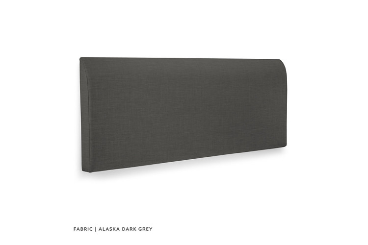Gemma Headboard - Single - Alaska Dark Grey - 