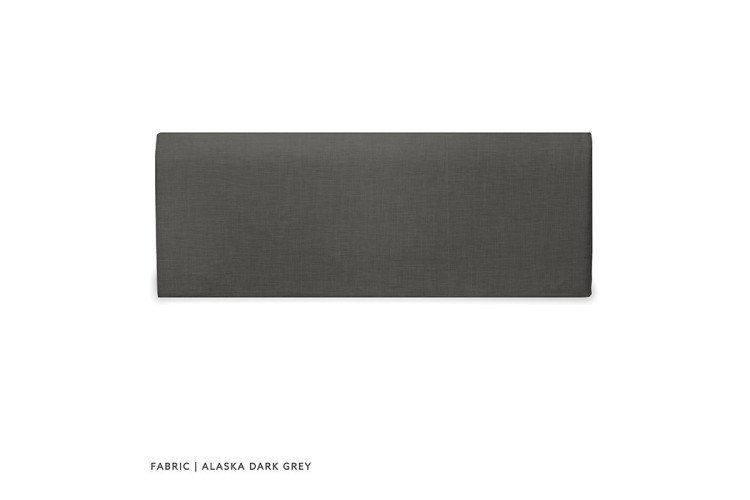Gemma Headboard - Single - Alaska Dark Grey - 