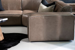 Jagger Leather Modular - Corner Couch Set - Smoke -