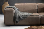 Jagger Leather Modular - 4 Seater Couch - Smoke -