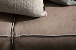 Jagger Leather Modular - 4 Seater Couch - Smoke -