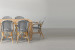 Clayden Bistro 8 Seater Dining Set (2.1m) - Black & White -