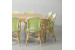 Clayden Tara 8 Seater Square Dining Set (1.6m) - Green & White -