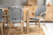 Clayden Bistro 8 Seater Dining Set (2.1m) - Black & White -