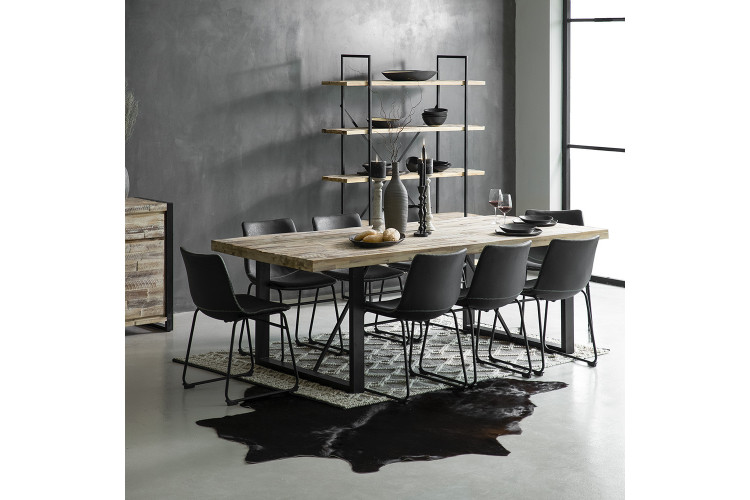 Ashford Halo 8 Seater Dining Set (2.4m) - Storm Grey -