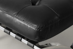 Replica Barcelona Leather Footstool - Black -