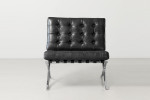Replica Barcelona Leather Chair - Black -