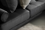 Hayden Velvet Corner Couch - Midnight -