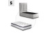 Single Bed - Single Mattress - Alaska Taupe - Ariella Zoey Combo - 