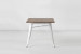 Odell Metal Dining Table - Matte White -