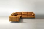Velvet Corner Couch - Ottavia  -