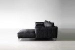 Velvet L-Shape Couch - Ottavia -