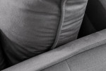 Ottavia 3 Seater Velvet Couch - Grey -