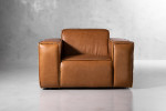 Jagger Leather Armchair - Desert Tan Leather Armchairs - 2