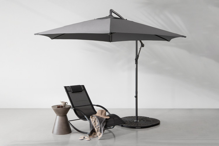 Cantilever Umbrella - Grey Patio and Outdoor Furniture - 2