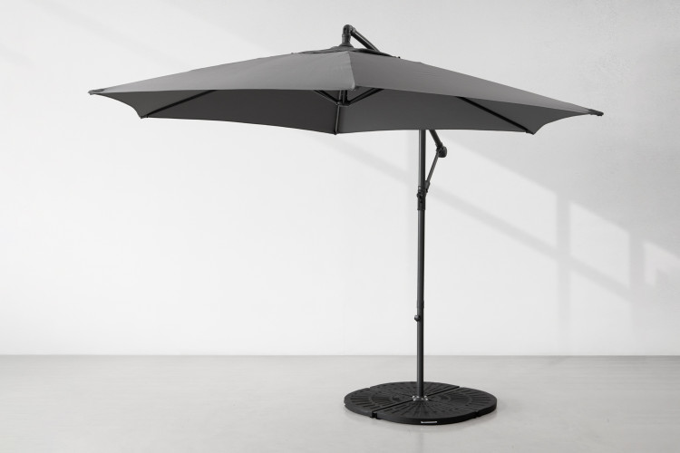Cantilever Umbrella - Grey Patio and Outdoor Furniture - 2