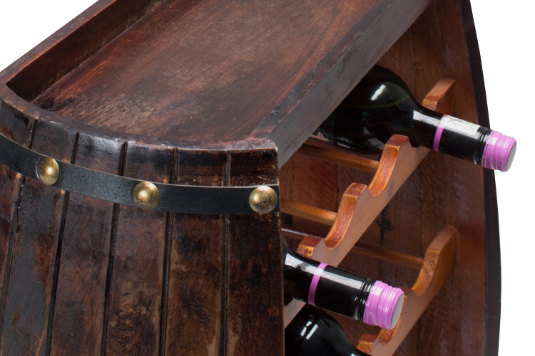 23 Bottle Wooden Wine Rack Decor - 1