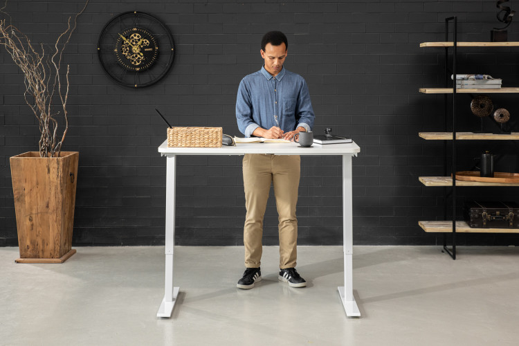 Axon Standing Desk - White - 1.2m Desks - 1