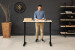 Axon Standing Desk - Black & Natural 1.2m Office - 1