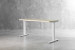 Axon Standing Desk - White & Natural - 1.6m Desks - 4