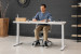 Axon Standing Desk - White - 1.6m Desks - 2