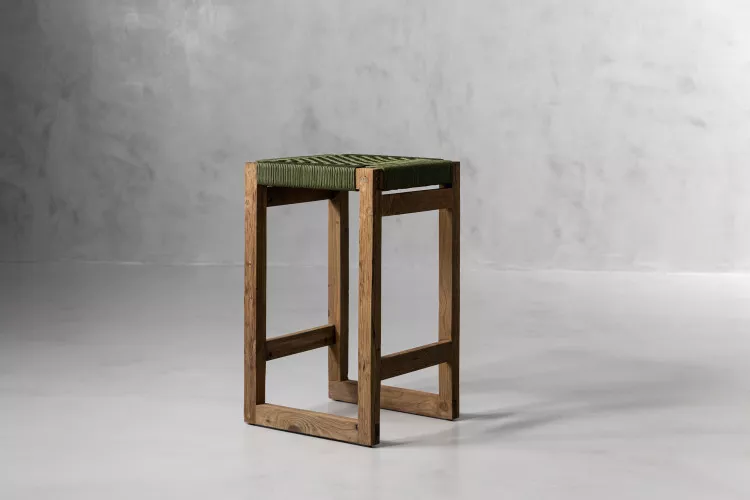 Letaba Bar Stool - Military Green Bar & Counter Chairs - 1