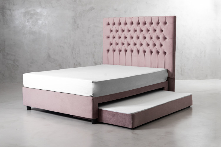 Bella - Dual Function Bed - Queen - Vintage Pink Queen Size Beds - 1
