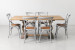Bordeaux La Rochelle 6 Seater Dining Set - Rustic Grey - 1.9m 6 Seater Dining Sets - 3