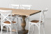 Bordeaux La Rochelle 6 Seater Dining Set - Rustic White - 1.9m All Dining Sets - 8