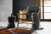 Harbin Leather Armchair - Black Living Room Furniture - 1