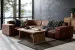 Jagger Leather Modular - Corner Couch Set - Spice Living Room Furniture - 1