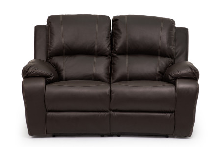 Charlton 2 Seater Leather Recliner - Brown Recliner Couches - 2