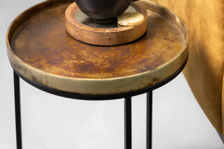 Gochar Side Table - Bronze Side Tables - 1