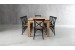 Vancouver La Rochelle 8 Seater Dining Set - 2.4m - Rustic Black 8 Seater Dining Sets - 3