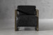 Baku Leather Armchair - Black Occasional Chairs - 2