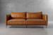 Ottavia 3 Seater Leather Couch - Desert Tan Living Room Furniture - 3