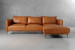Ottavia Leather L Shape Couch - Desert Tan Living Room Furniture - 2