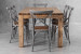 Vancouver La Rochelle 6 Seater Dining Set - 1.6m - Rustic Grey 6 Seater Dining Sets - 6