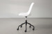 Atom Office Chair - White - Matt Black Office Chairs - 6