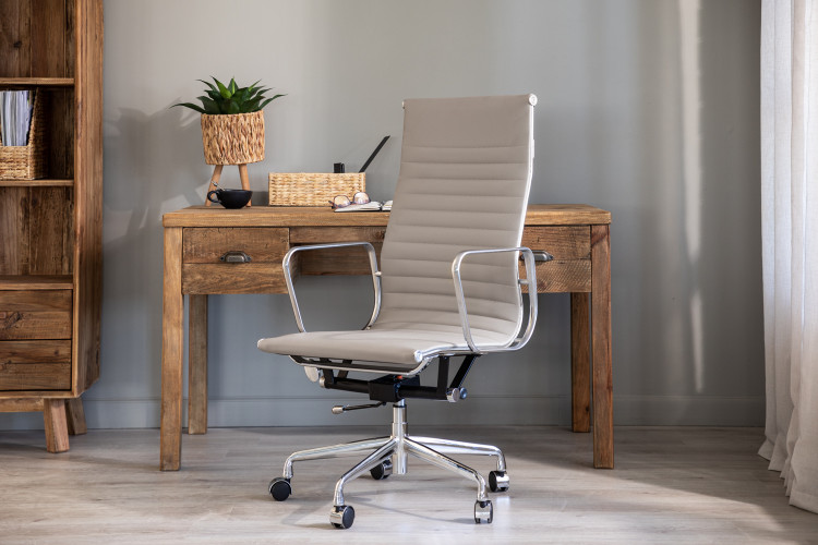 Soho High Back Office Chair - Taupe Office Chairs - 1