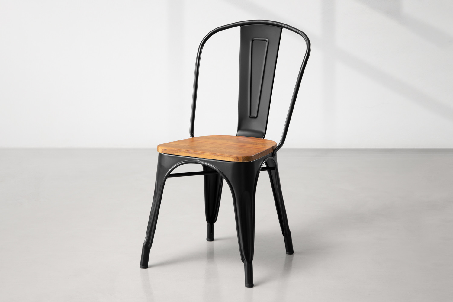 Odell Metal Dining Chair Matt Black Cielo