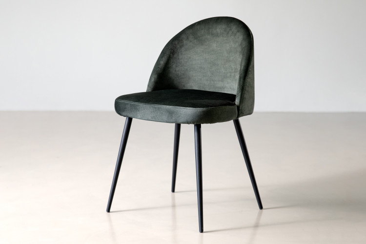 Eliana Velvet Dining Chair - Aged Forest Dining Chairs - 1