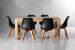 Montreal Atom 6 Seater Dining Set (1.8m) - Black 6 Seater Dining Sets - 4