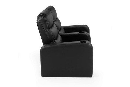 Cinema Pro 2 Seater Recliner - Black Recliner Couches - 2