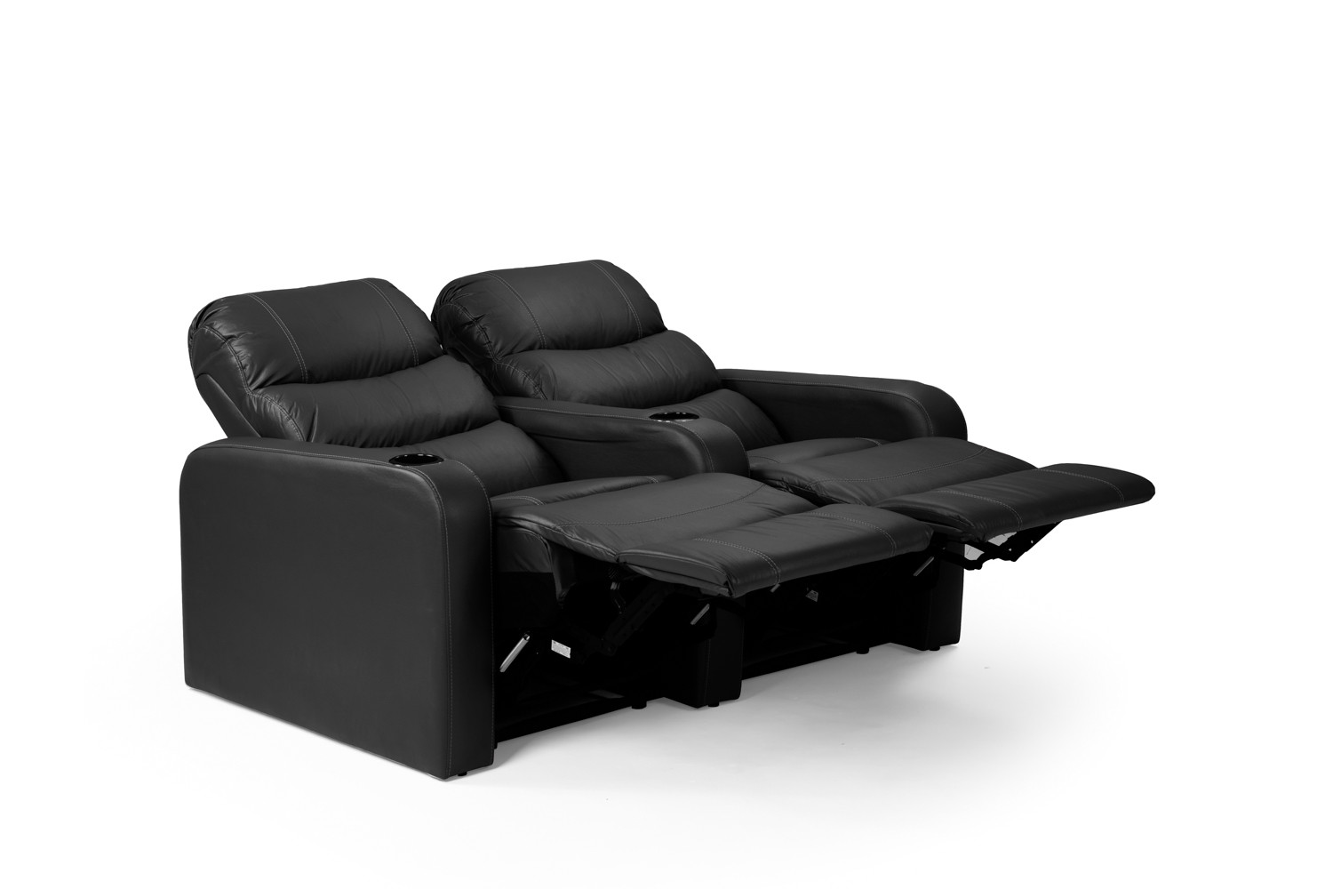 Cinema Pro 2 Seater Recliner - Black Recliner Couches - 6
