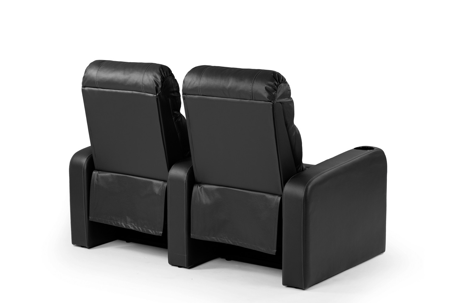 Cinema Pro 2 Seater Recliner - Black Recliner Couches - 7