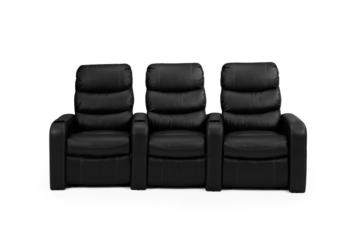 Cinema Pro 3 Seater Recliner - Black Recliner Couches - 3