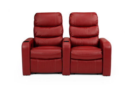 Cinema Pro 2 Seater Recliner - Red Recliner Couches - 3
